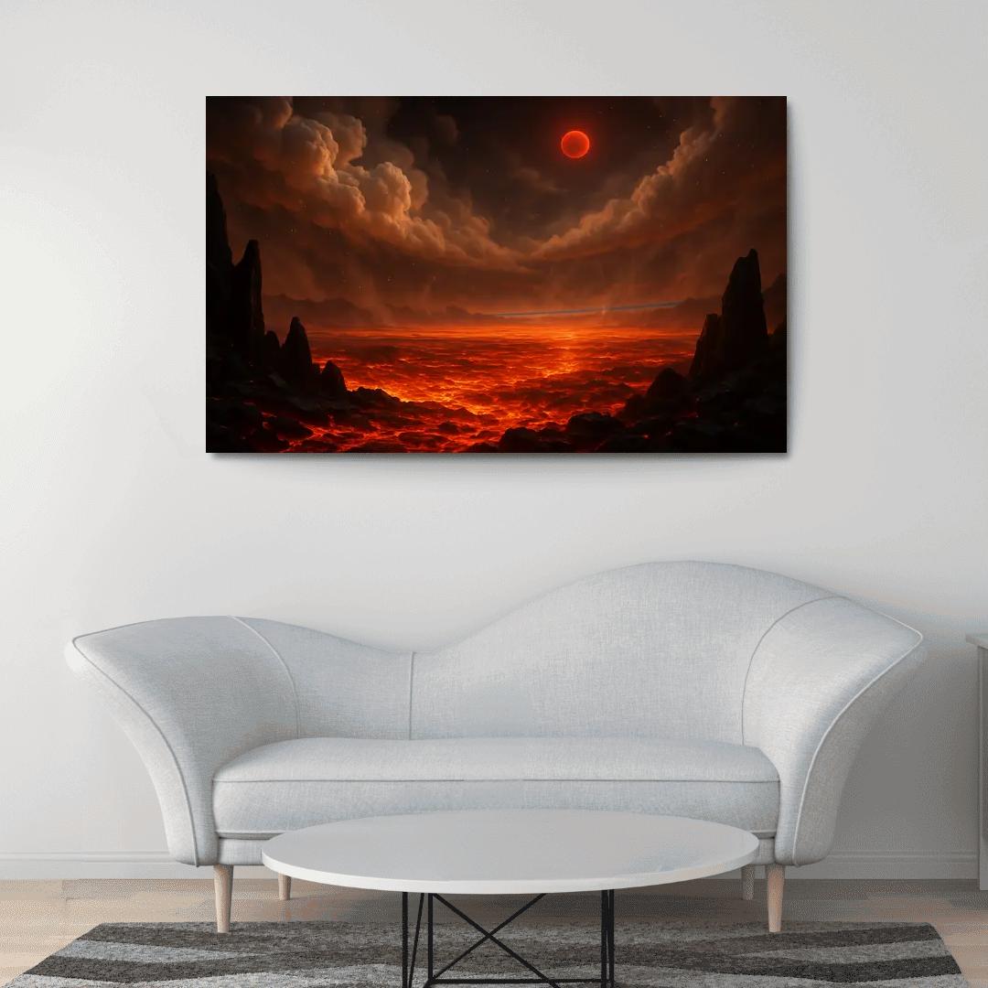 Silicate Snowfall On A Lava World premium artwork frames