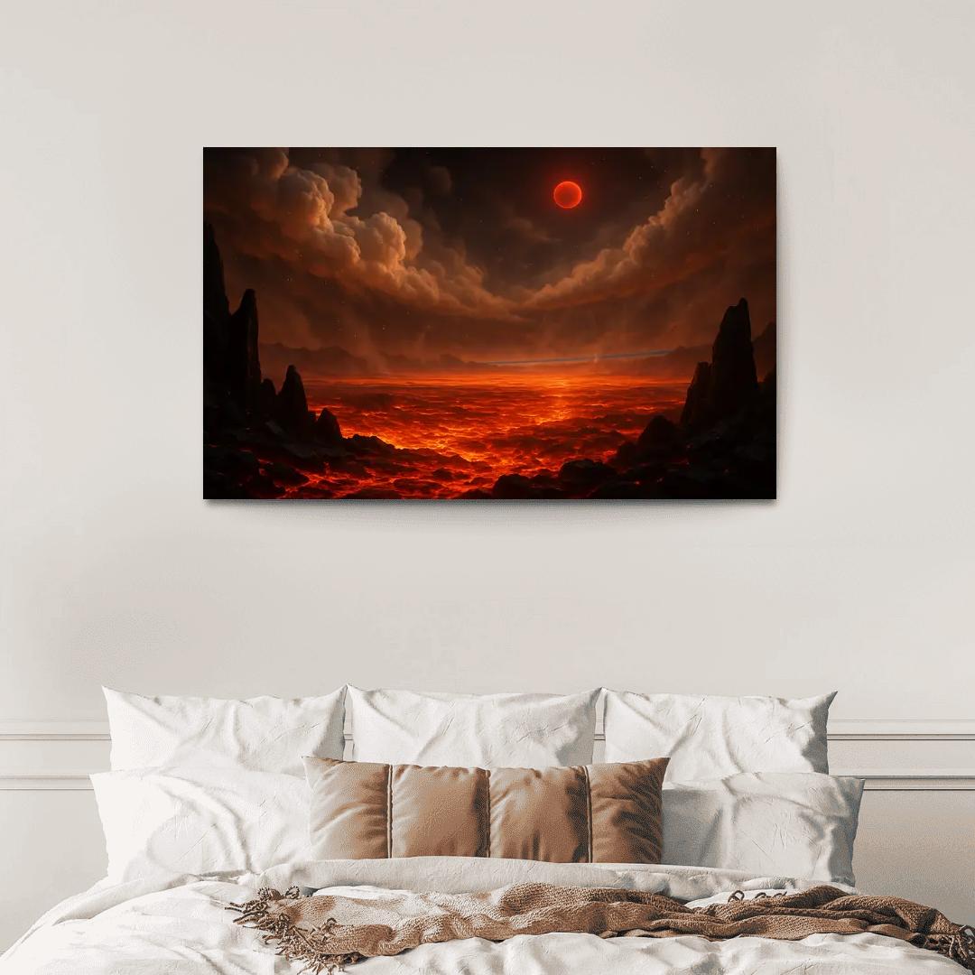 Silicate Snowfall On A Lava World premium artwork frames