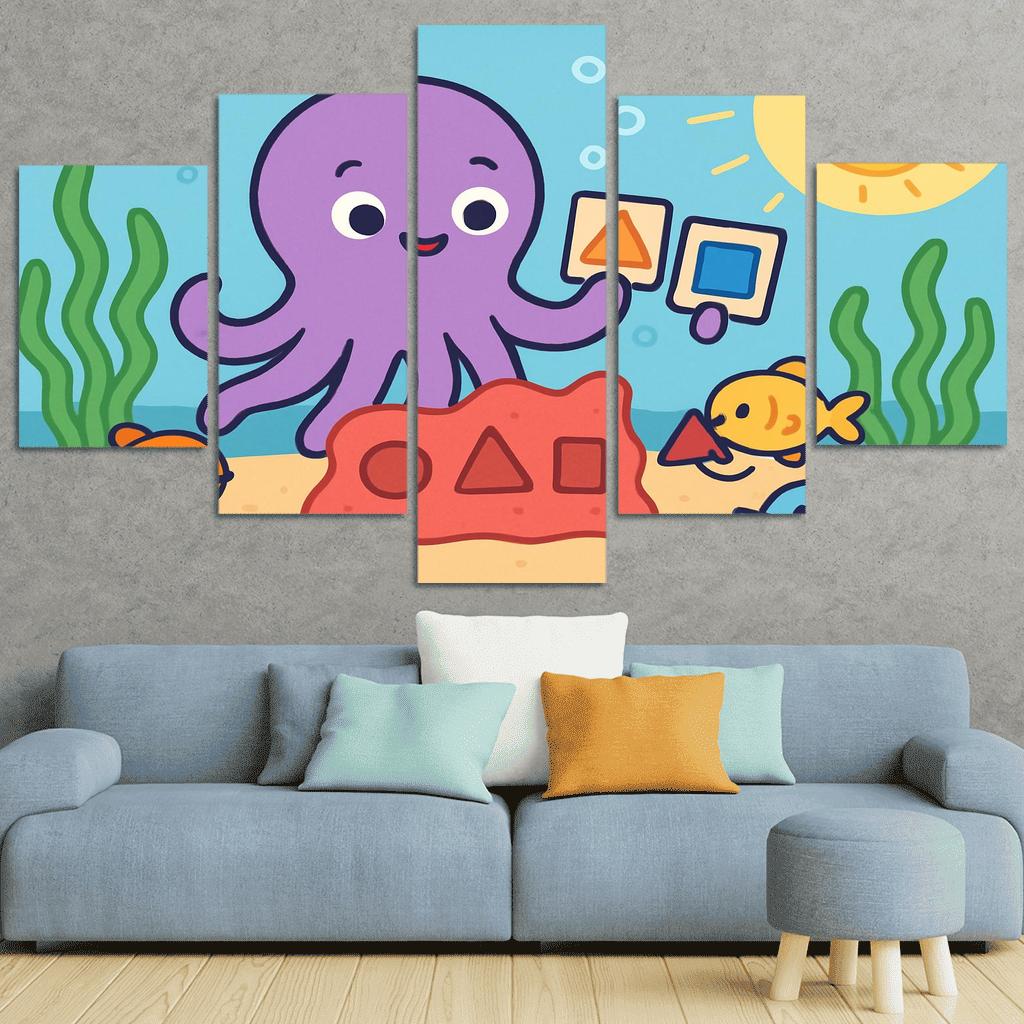 Ollie The Octopus And The Shape Sorting Reef art trends