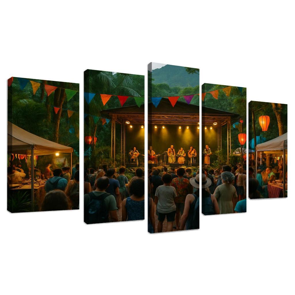 Rainforest World Music Festival Malaysia Kuching abstract paintings frame
