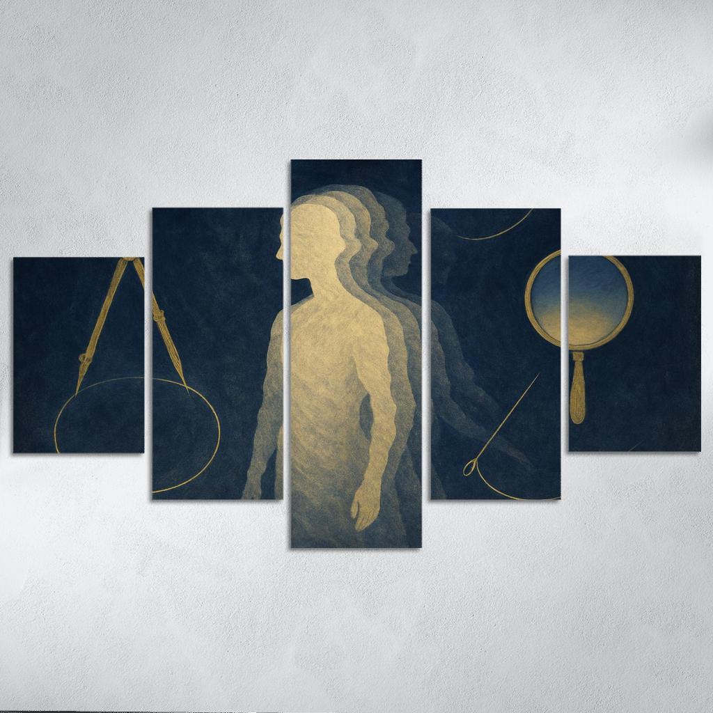 The Paradox Atelier Of Selfhood multi-panel paintings