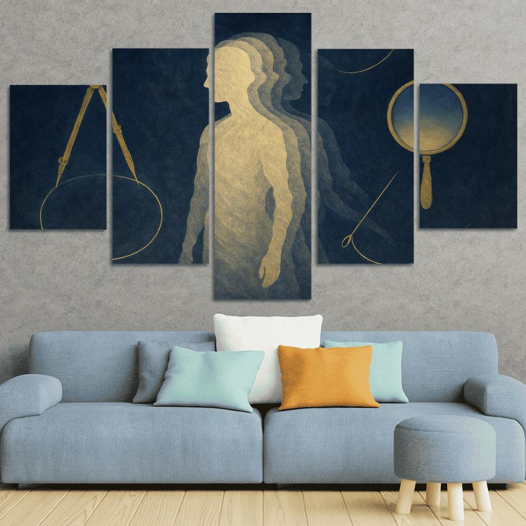 The Paradox Atelier Of Selfhood multi-panel paintings