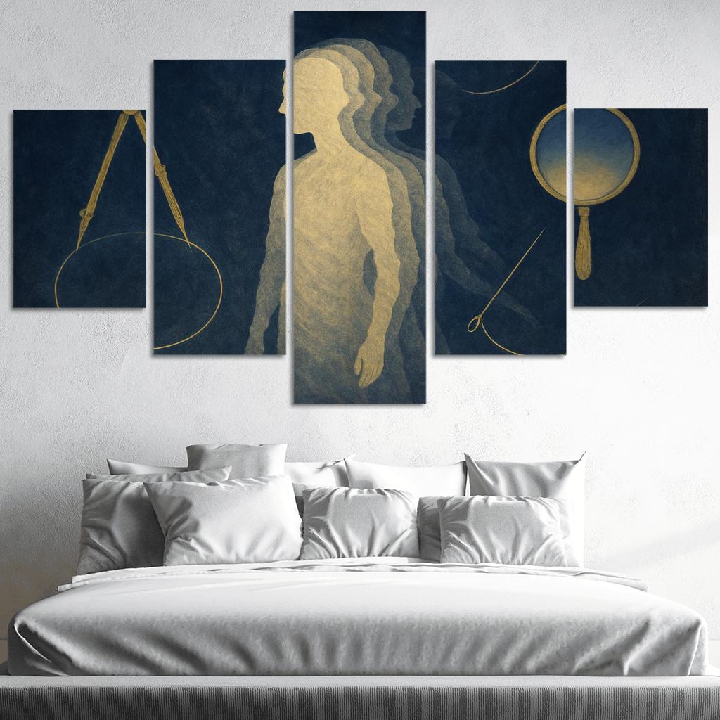 The Paradox Atelier Of Selfhood multi-panel paintings