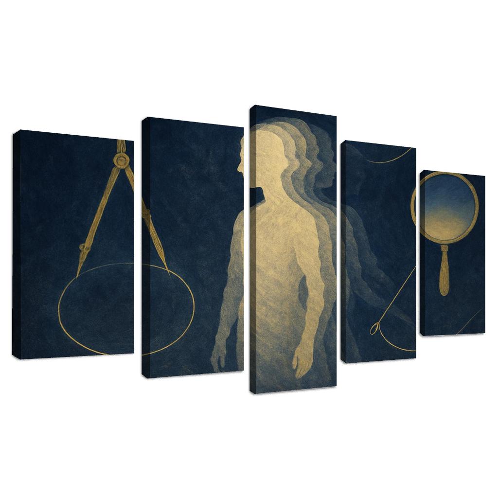 The Paradox Atelier Of Selfhood multi-panel paintings