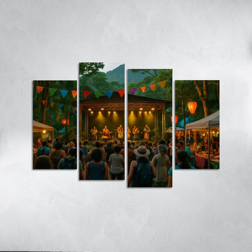 Rainforest World Music Festival Malaysia Kuching abstract paintings frame
