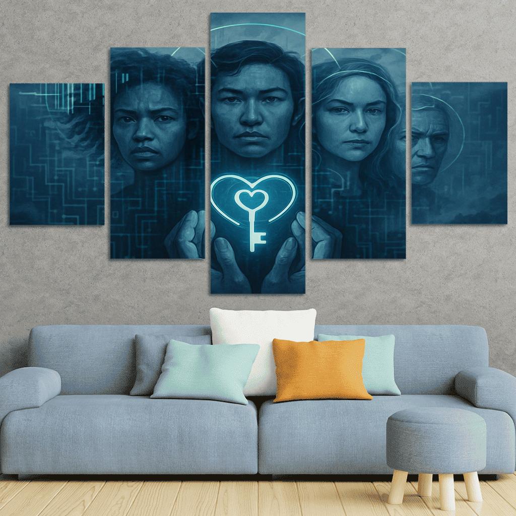 The Data Dignity Portraits premium artwork frames