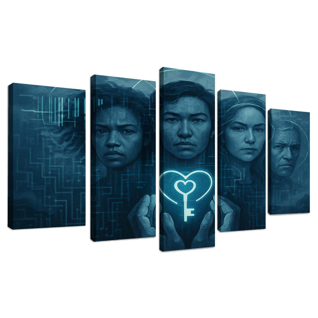 The Data Dignity Portraits premium artwork frames
