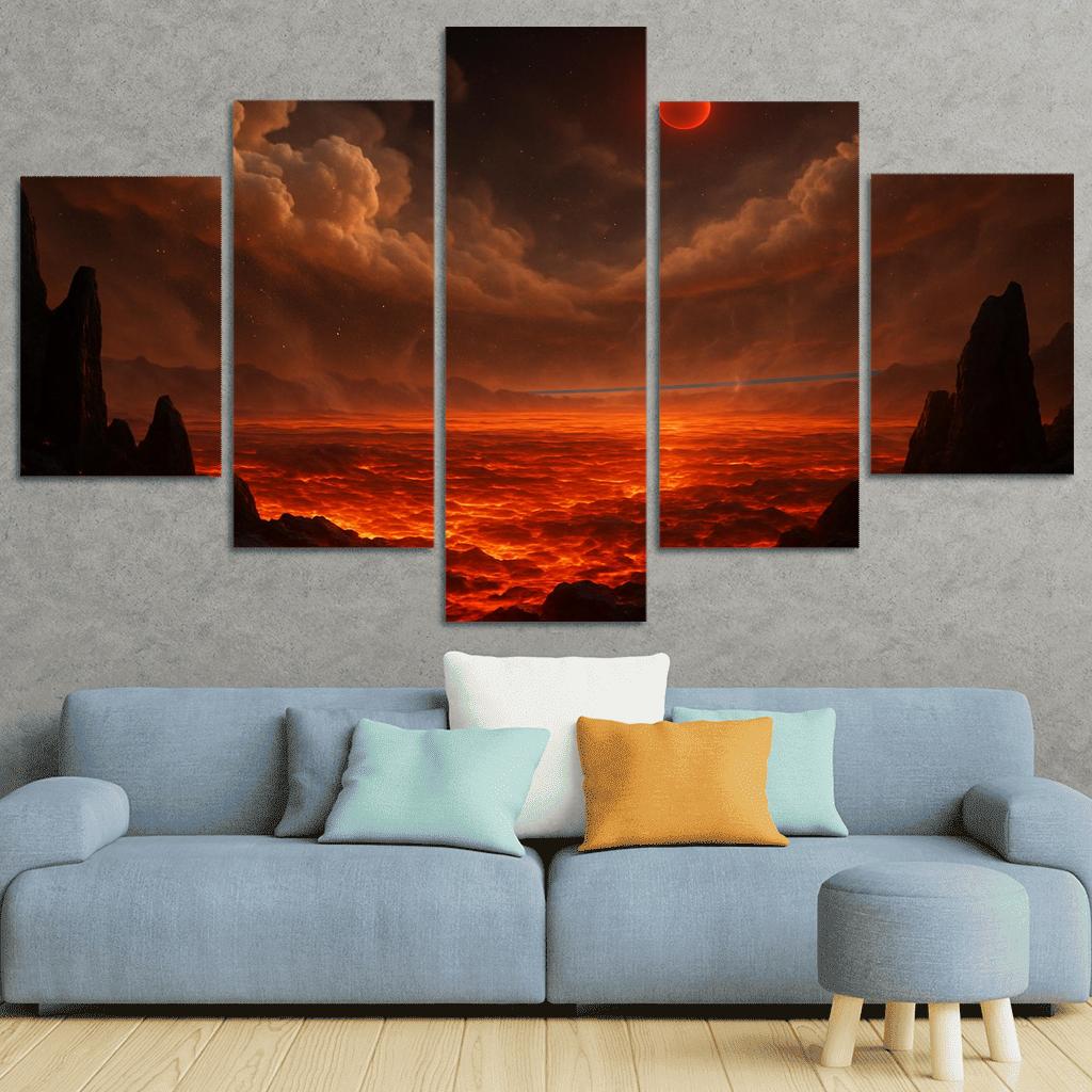 Silicate Snowfall On A Lava World premium artwork frames