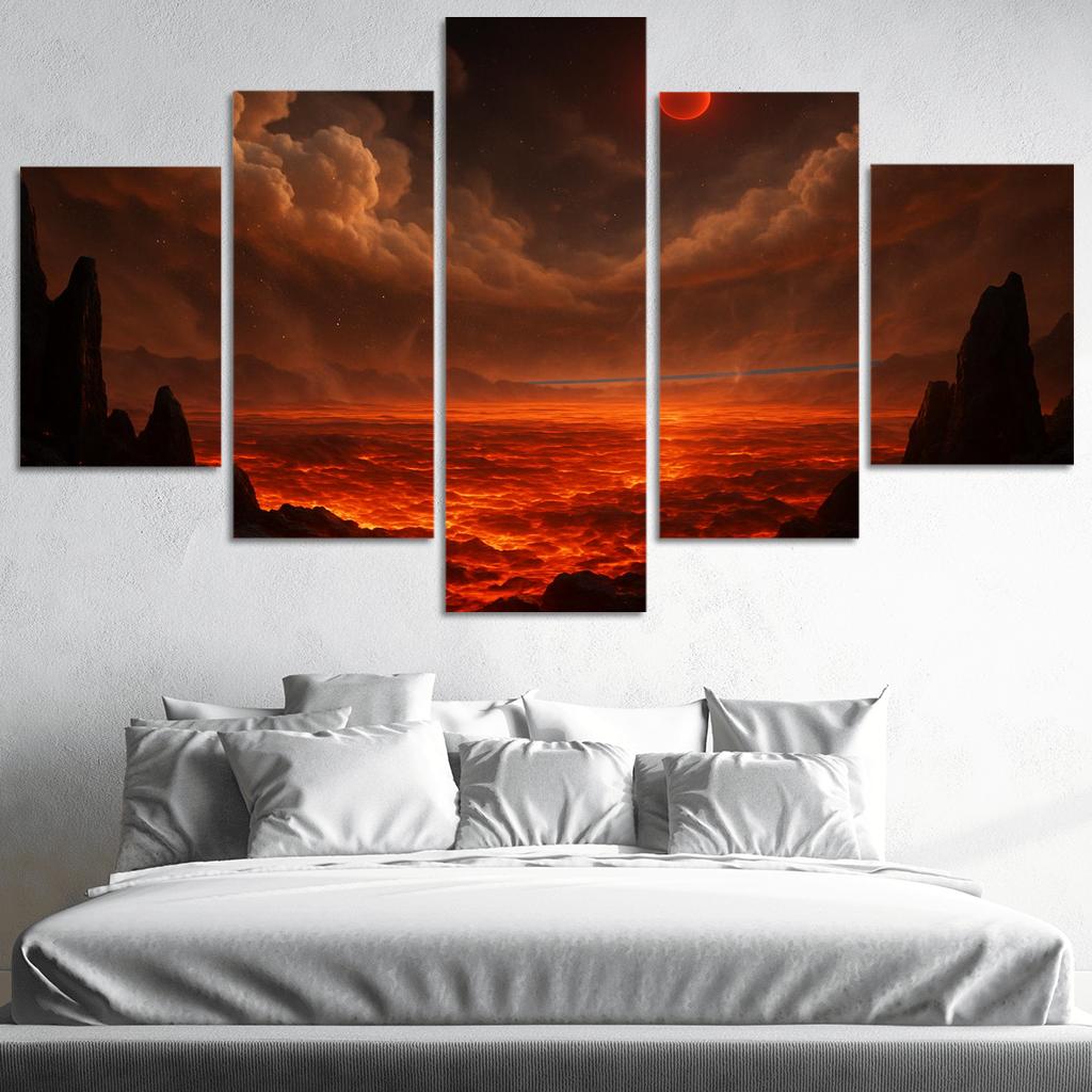 Silicate Snowfall On A Lava World premium artwork frames