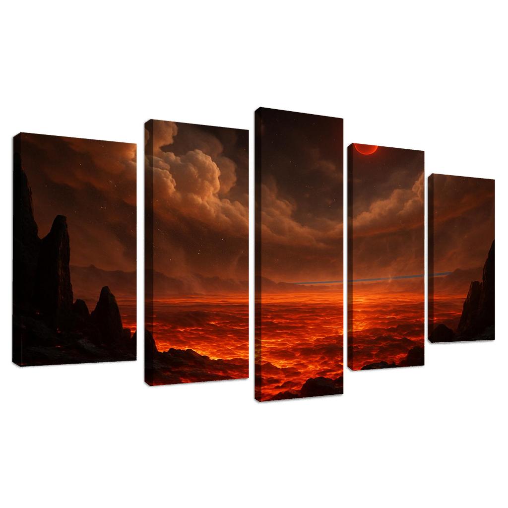 Silicate Snowfall On A Lava World premium artwork frames