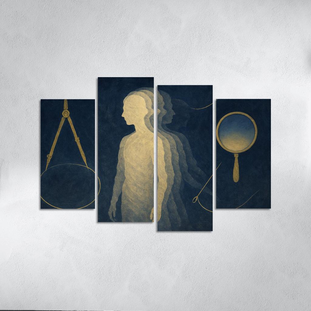 The Paradox Atelier Of Selfhood multi-panel paintings