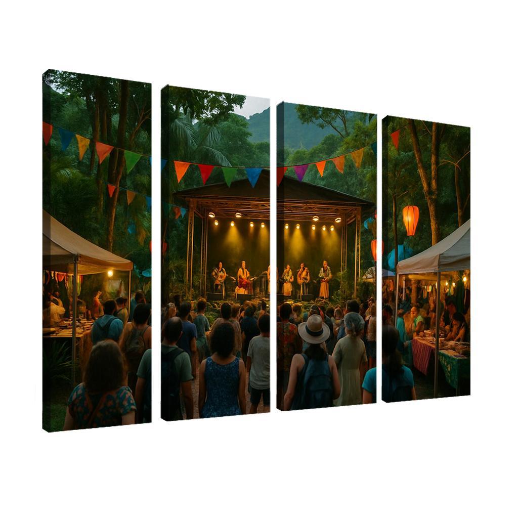 Rainforest World Music Festival Malaysia Kuching abstract paintings frame