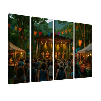 Rainforest World Music Festival Malaysia Kuching abstract paintings frame