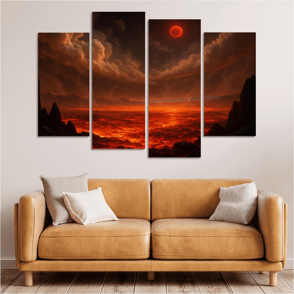 Silicate Snowfall On A Lava World premium artwork frames