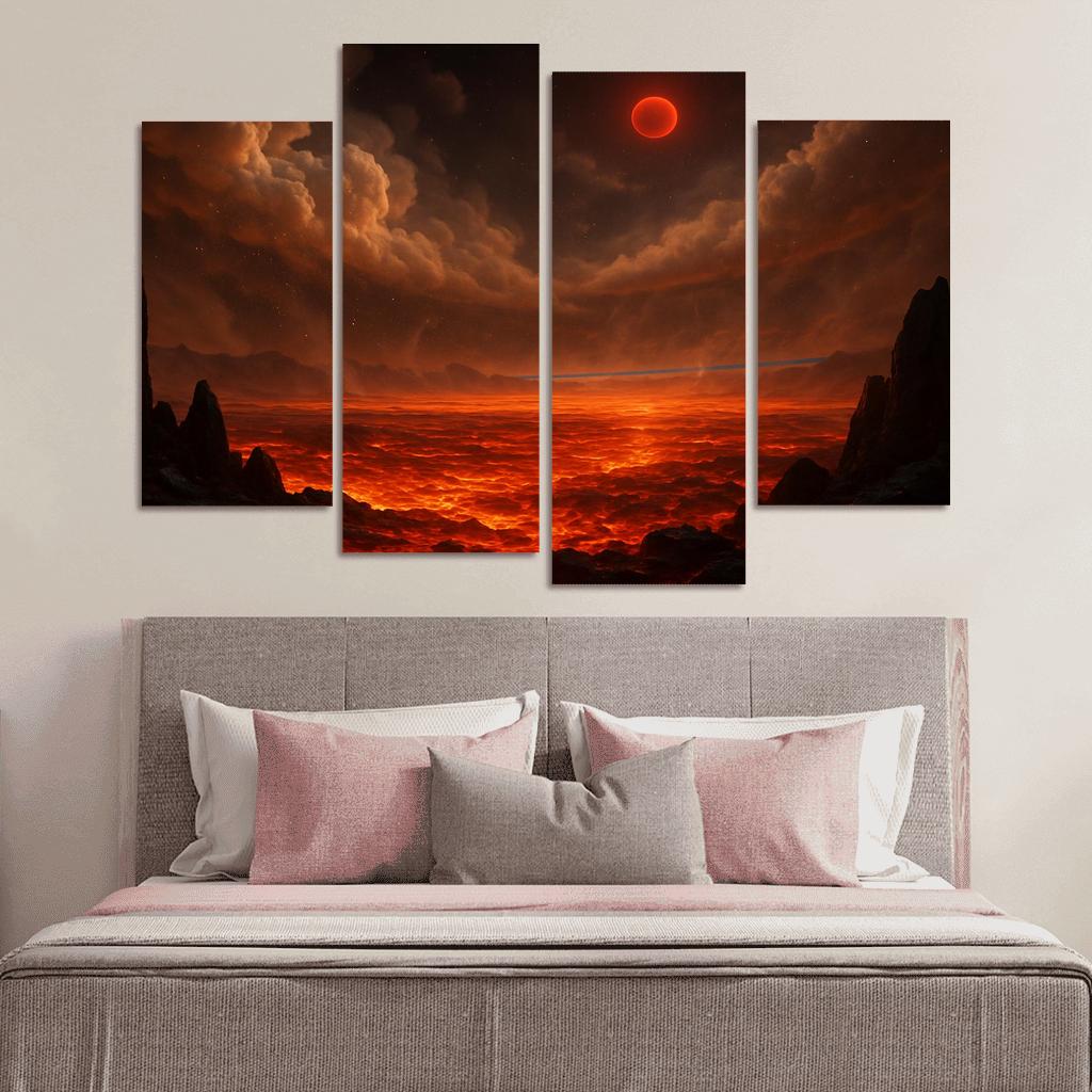 Silicate Snowfall On A Lava World premium artwork frames