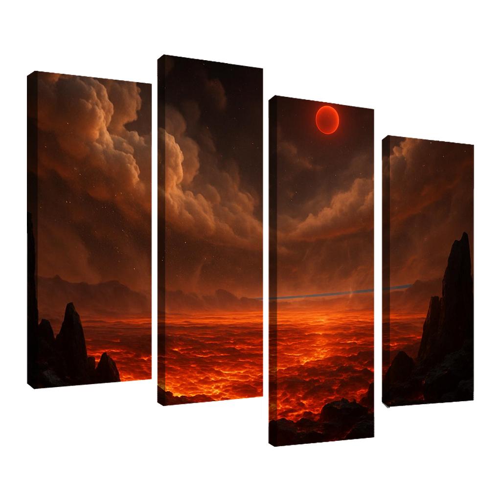 Silicate Snowfall On A Lava World premium artwork frames