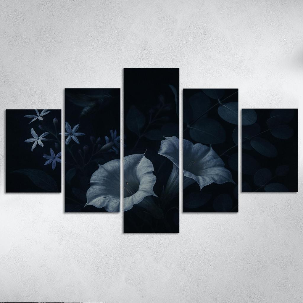 Nocturnal Pollinator Garden Glow canvas paintings frame