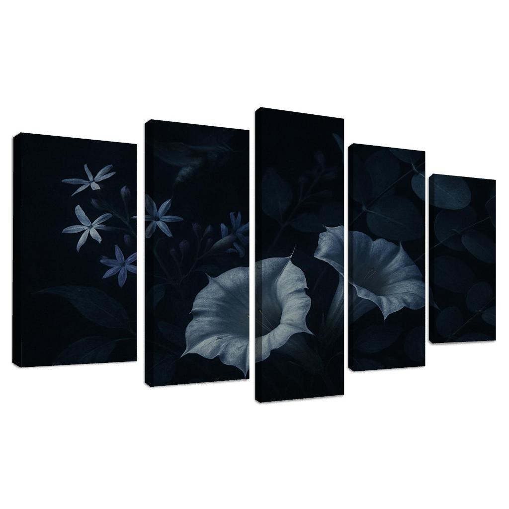 Nocturnal Pollinator Garden Glow canvas paintings frame