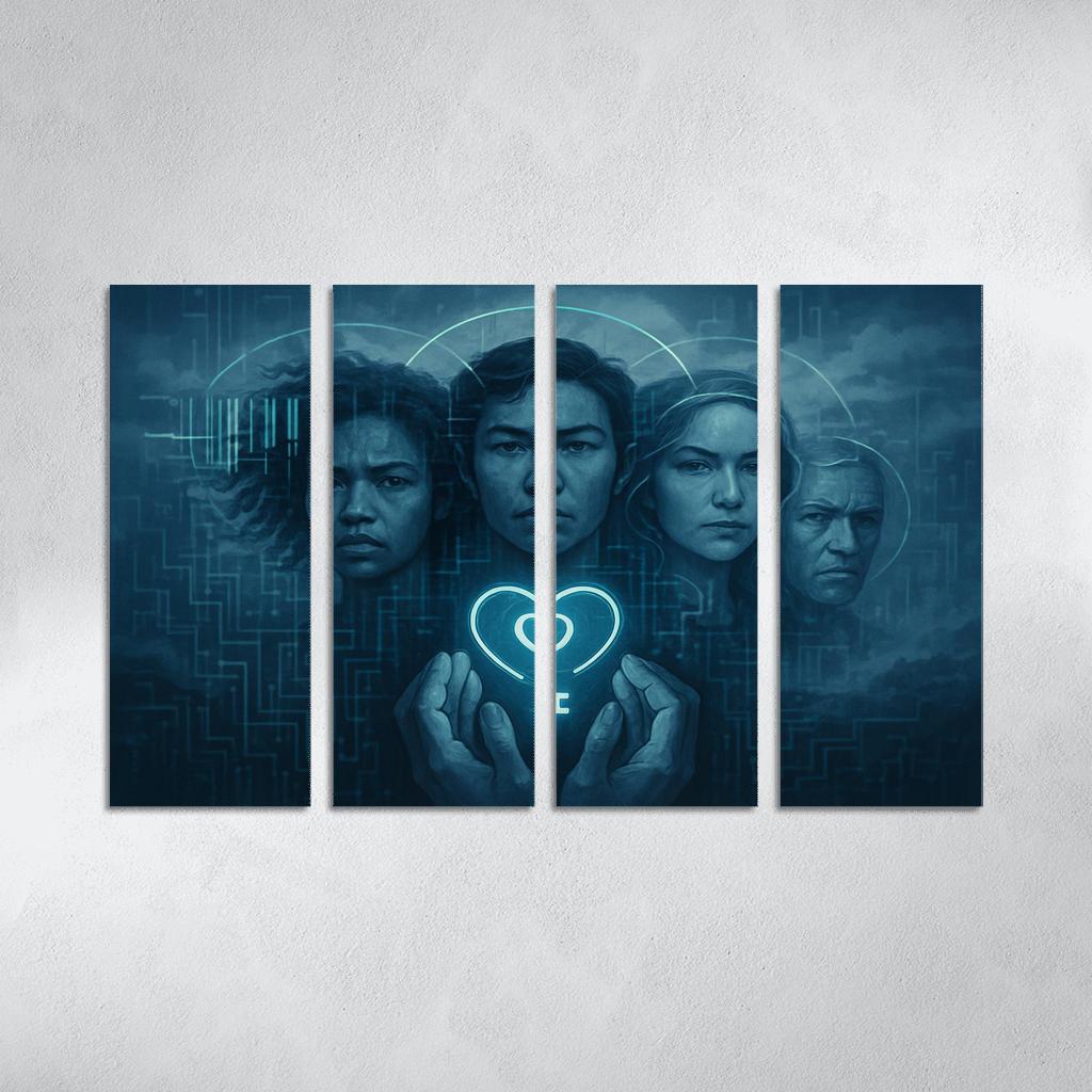 The Data Dignity Portraits premium artwork frames