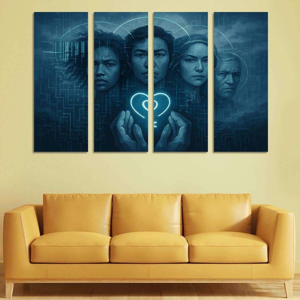 The Data Dignity Portraits premium artwork frames