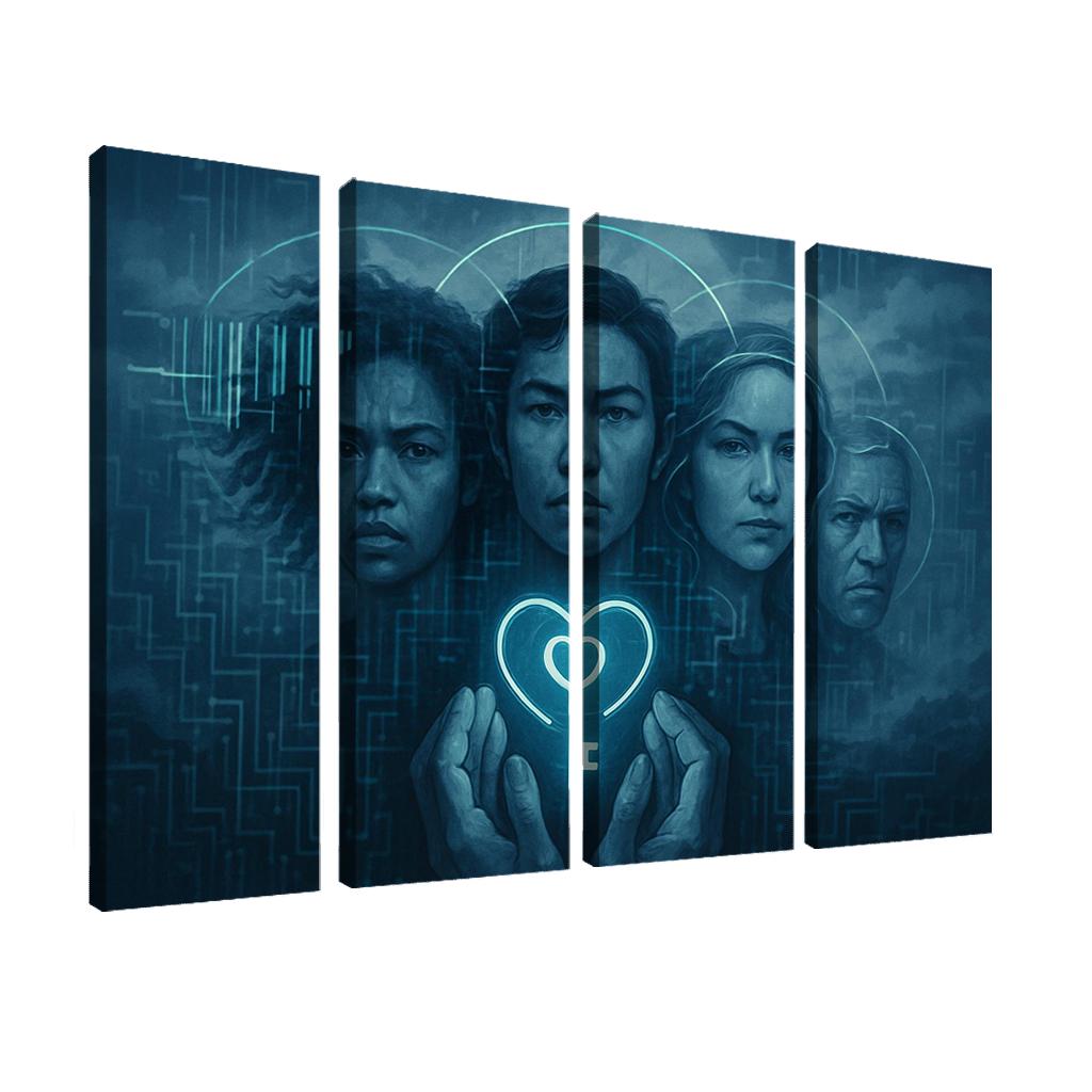 The Data Dignity Portraits premium artwork frames
