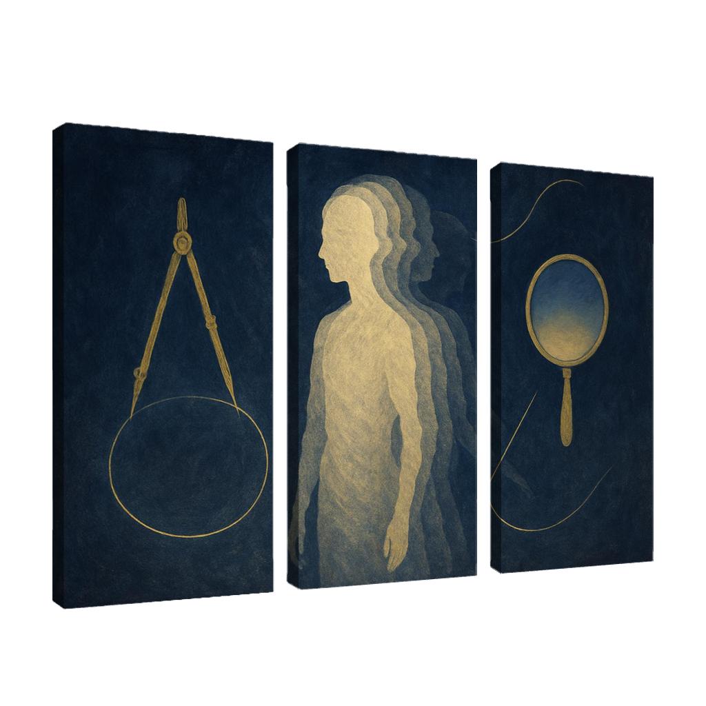 The Paradox Atelier Of Selfhood multi-panel paintings