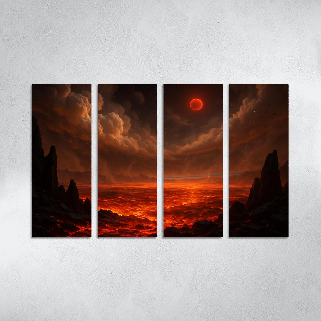 Silicate Snowfall On A Lava World premium artwork frames