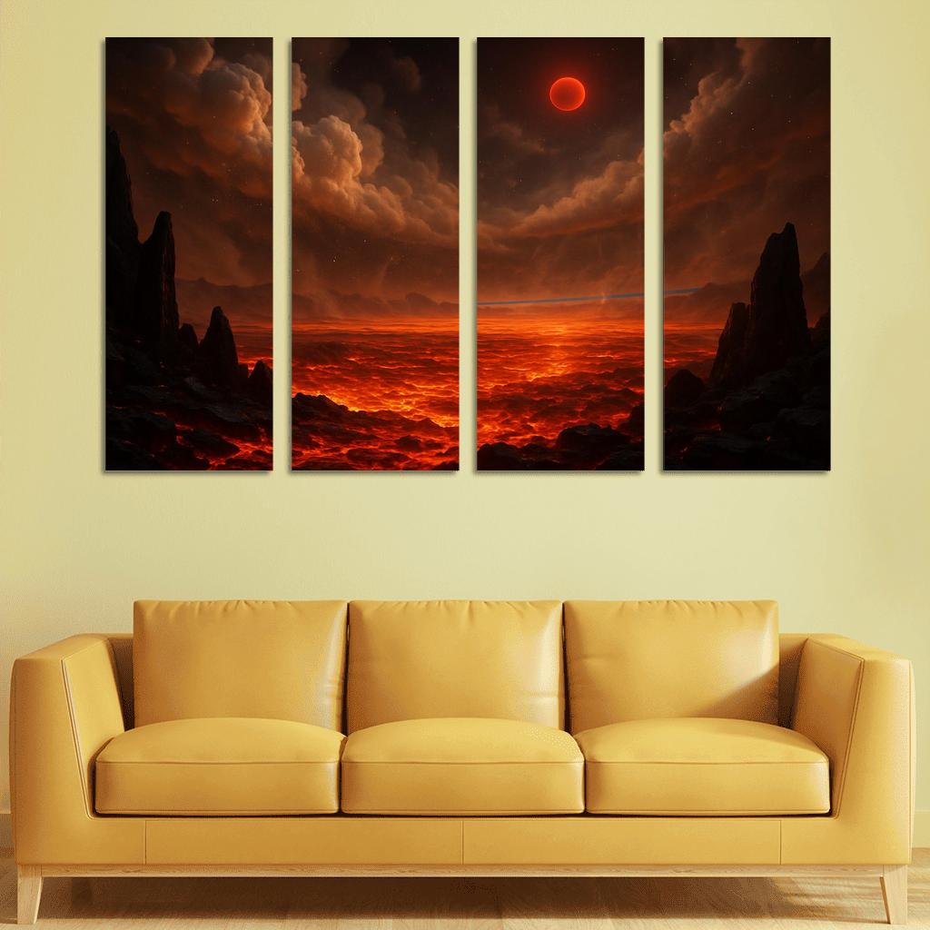 Silicate Snowfall On A Lava World premium artwork frames