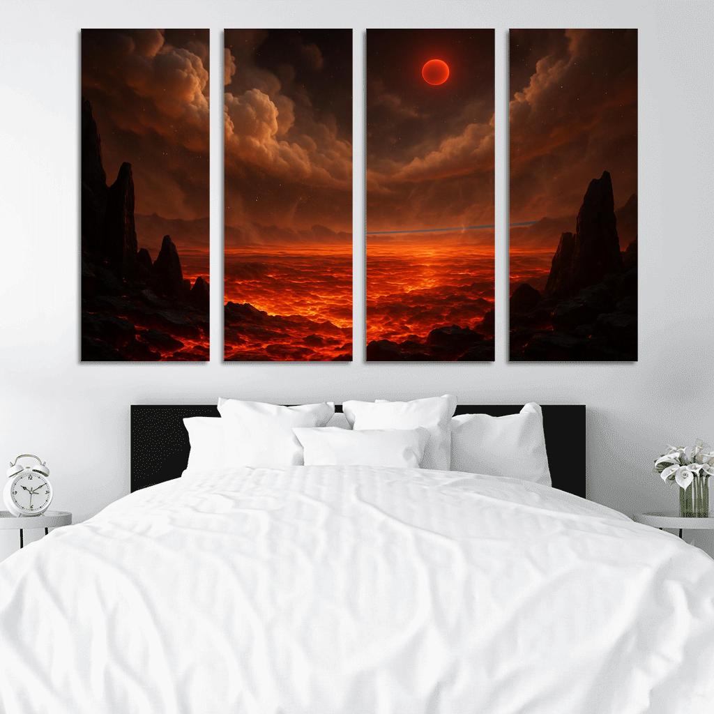 Silicate Snowfall On A Lava World premium artwork frames