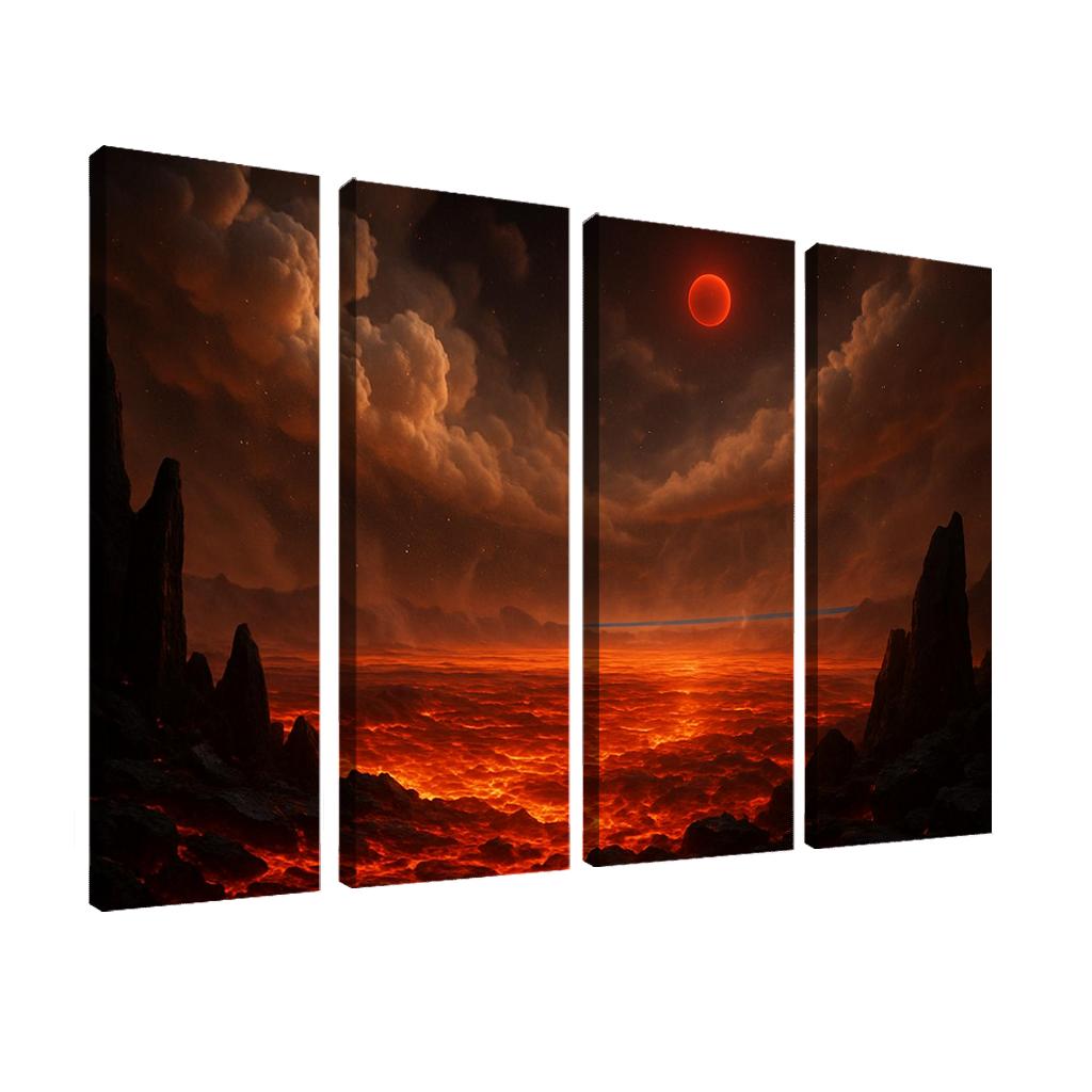 Silicate Snowfall On A Lava World premium artwork frames