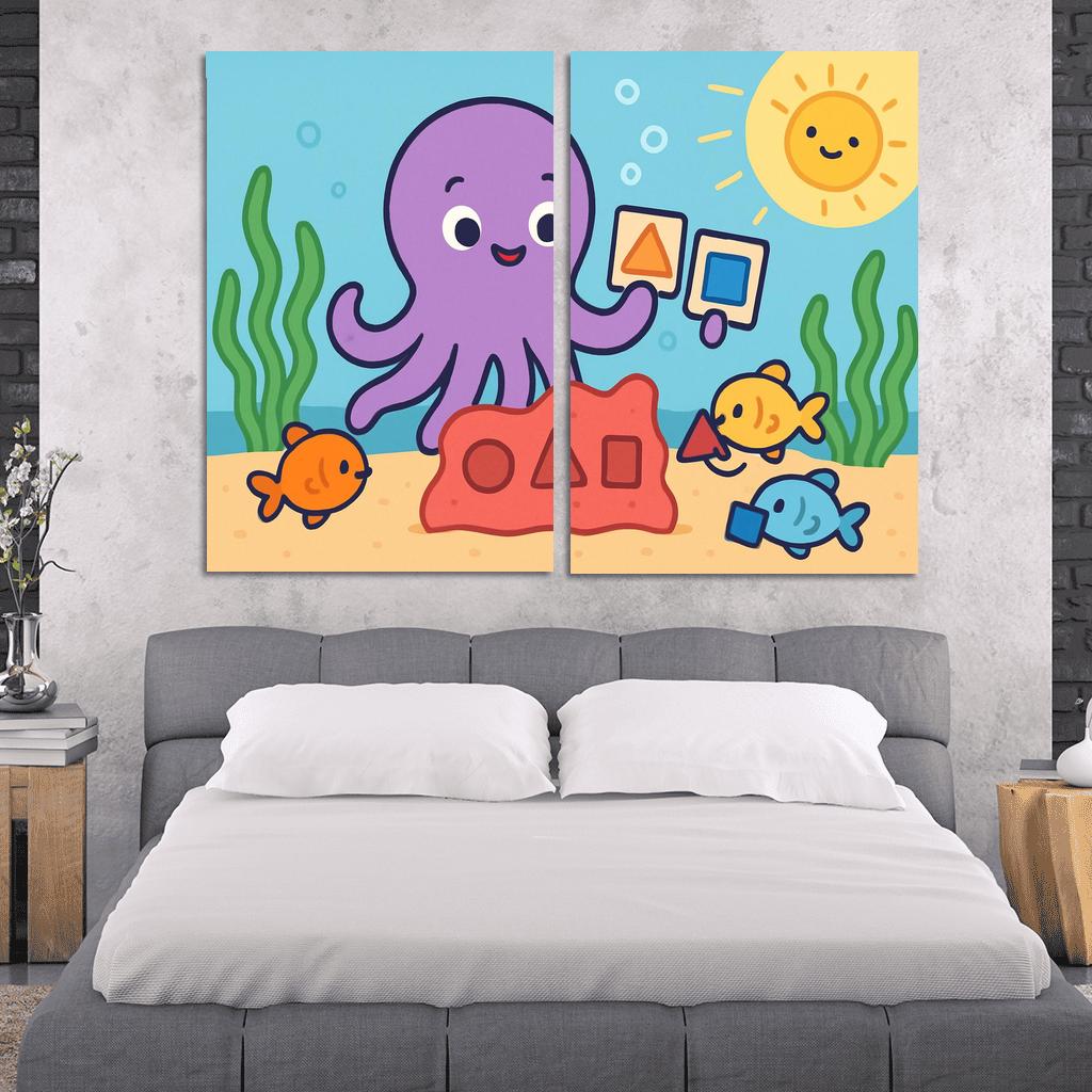 Ollie The Octopus And The Shape Sorting Reef art trends