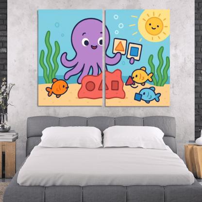 Ollie The Octopus And The Shape Sorting Reef art trends