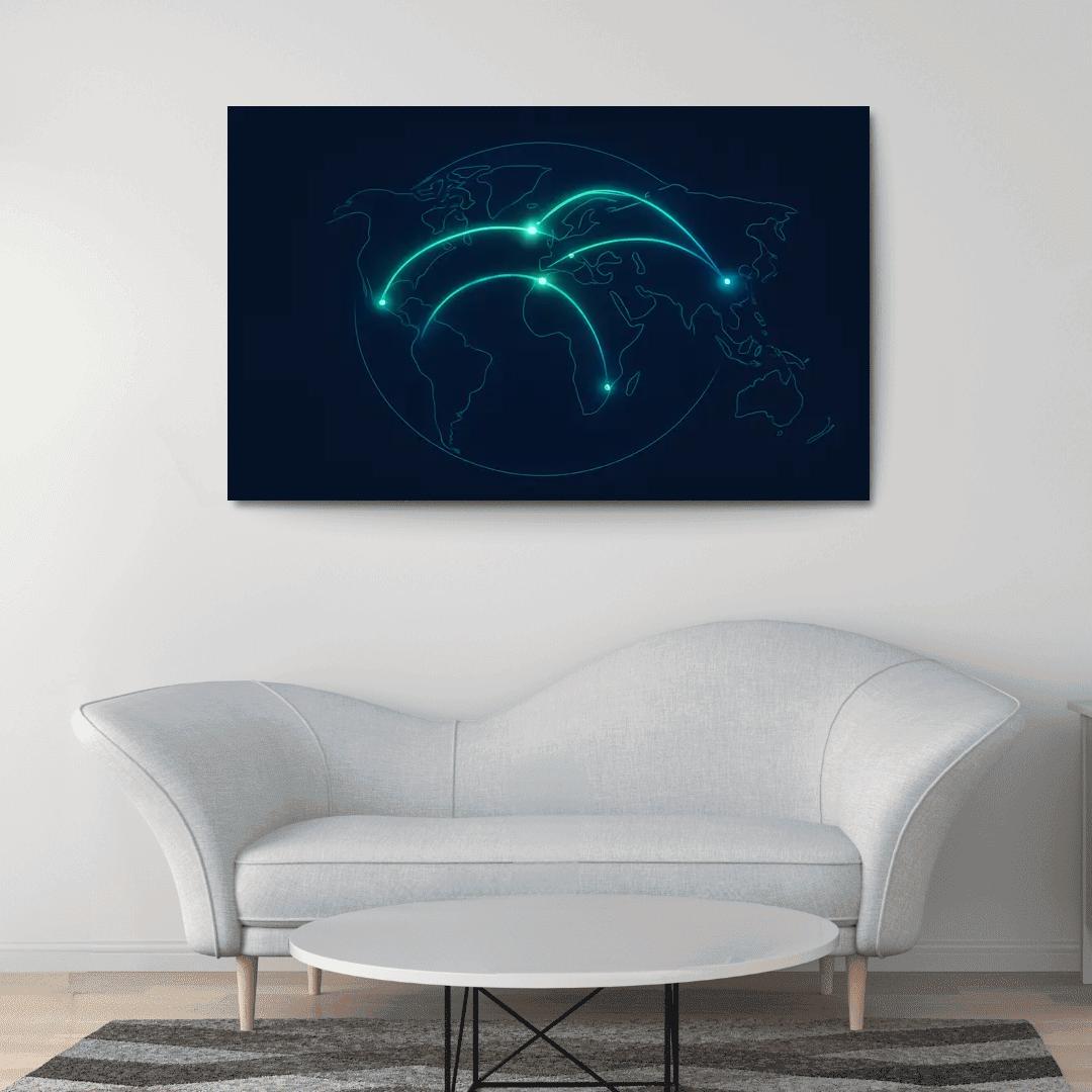 Aurora Flight Paths home decor