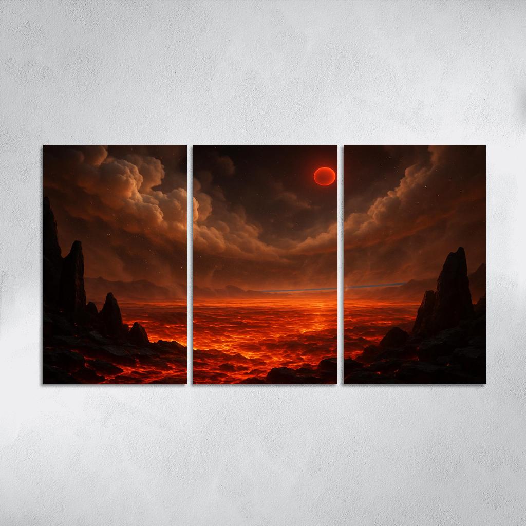 Silicate Snowfall On A Lava World premium artwork frames