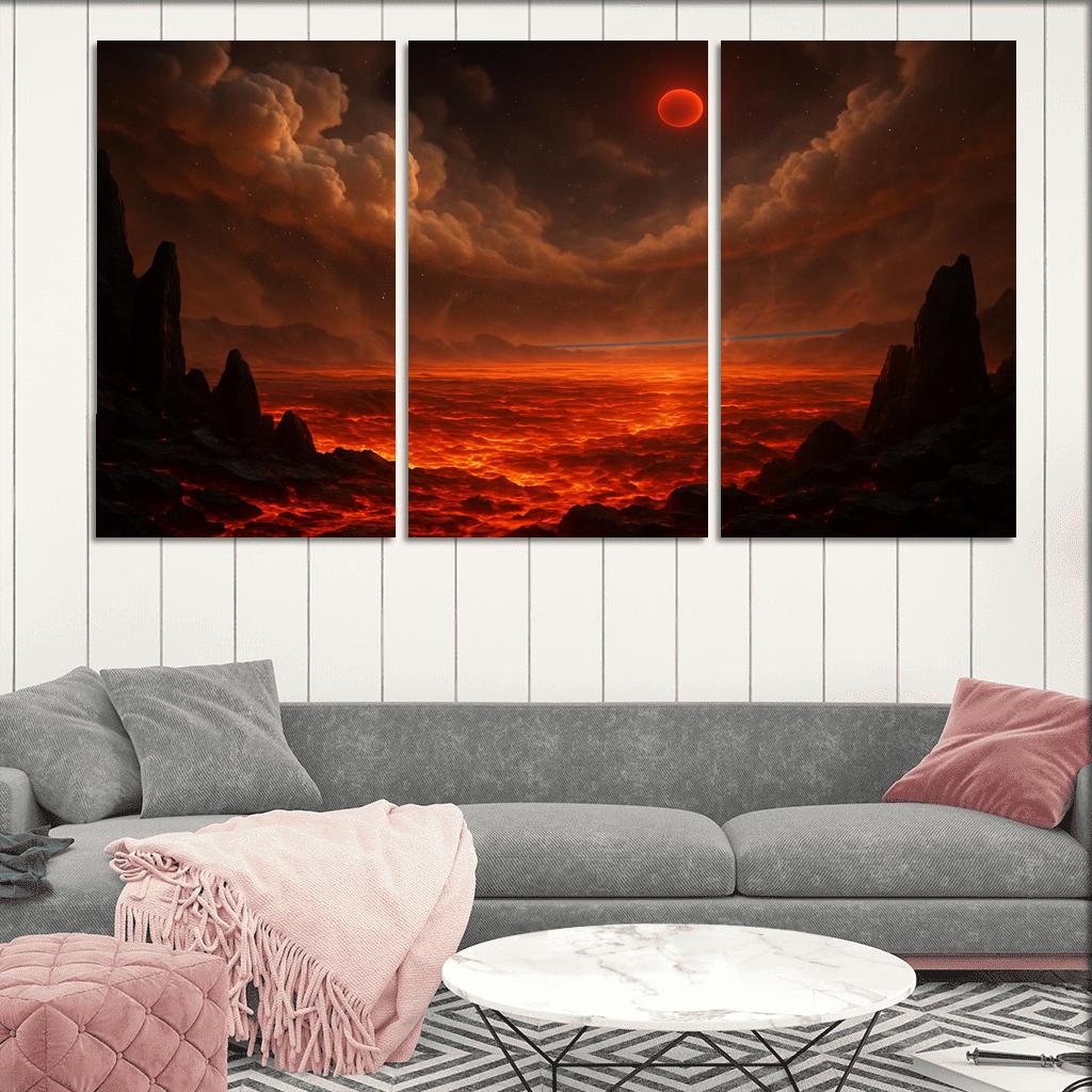 Silicate Snowfall On A Lava World premium artwork frames