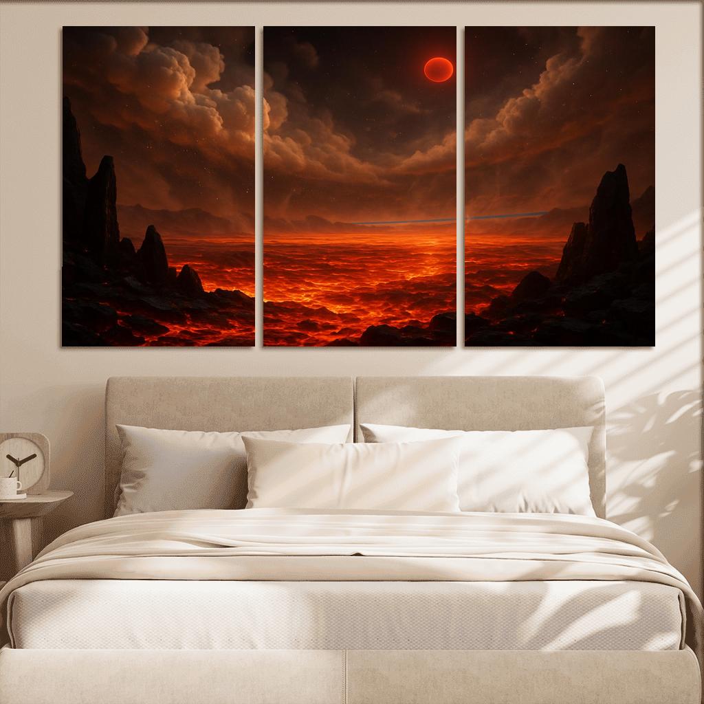 Silicate Snowfall On A Lava World premium artwork frames