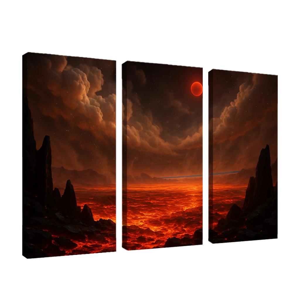 Silicate Snowfall On A Lava World premium artwork frames