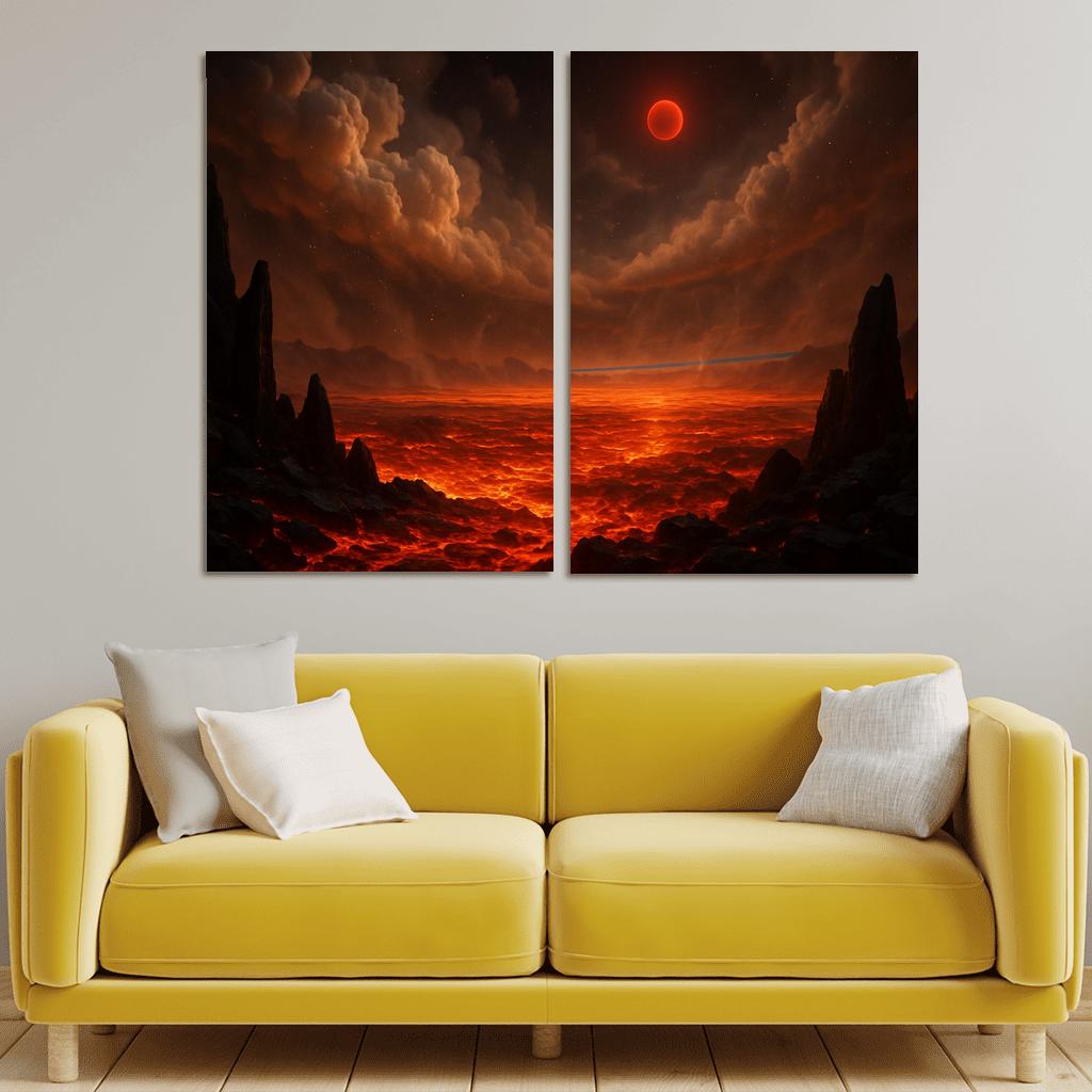 Silicate Snowfall On A Lava World premium artwork frames