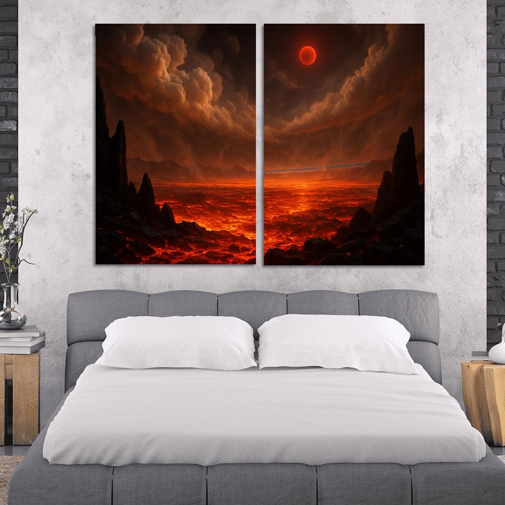 Silicate Snowfall On A Lava World premium artwork frames