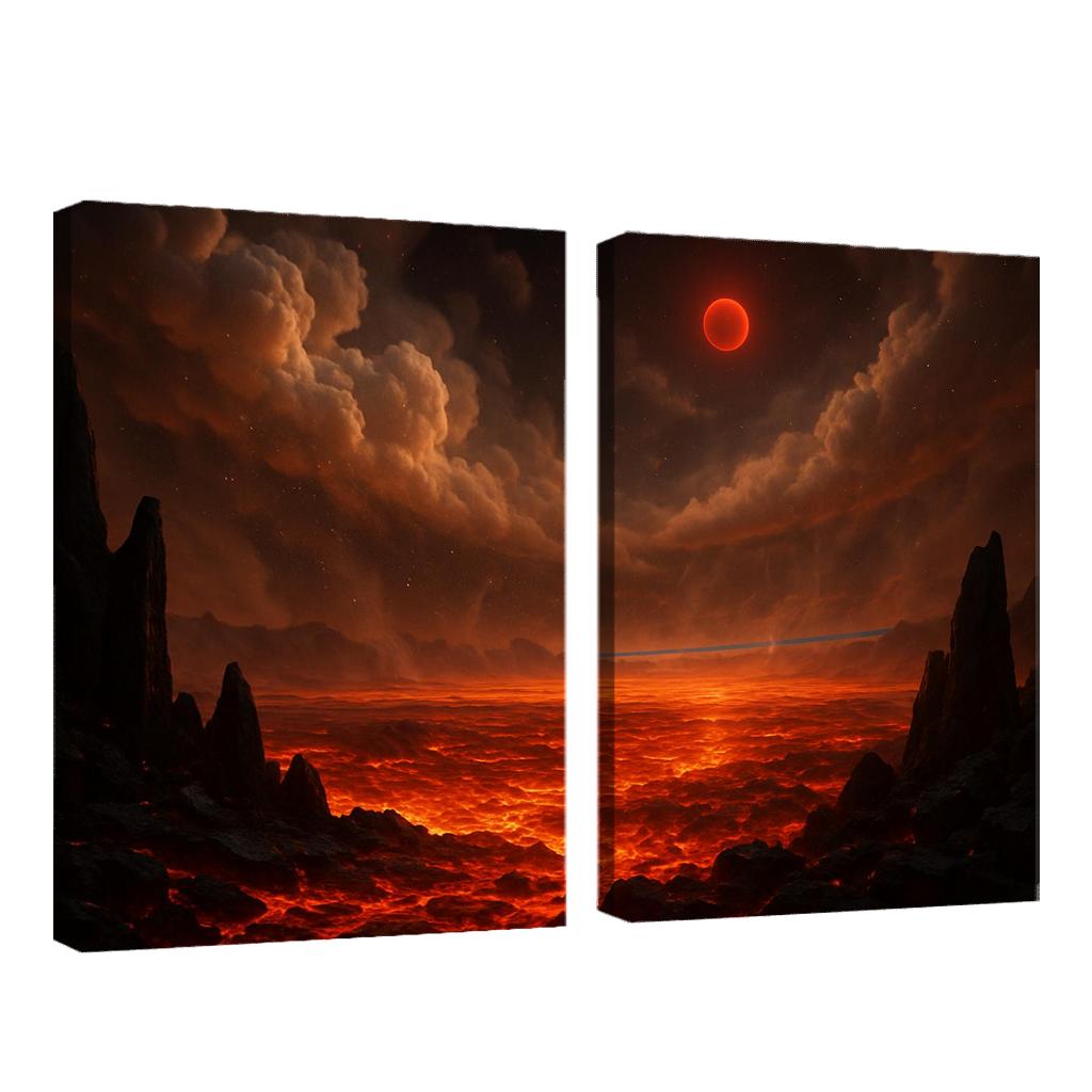 Silicate Snowfall On A Lava World premium artwork frames