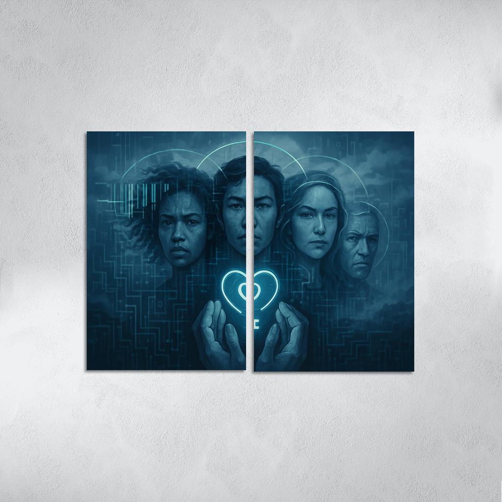 The Data Dignity Portraits premium artwork frames