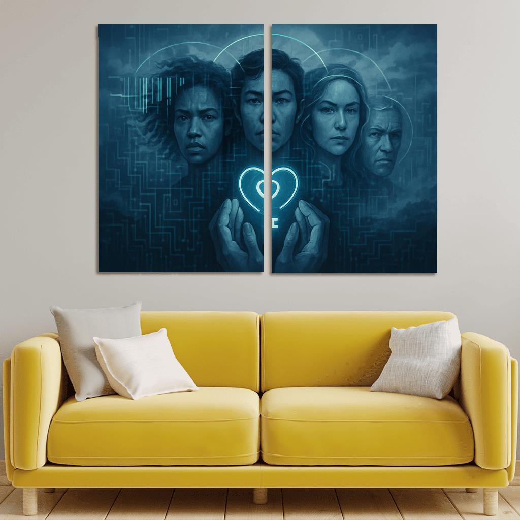 The Data Dignity Portraits premium artwork frames