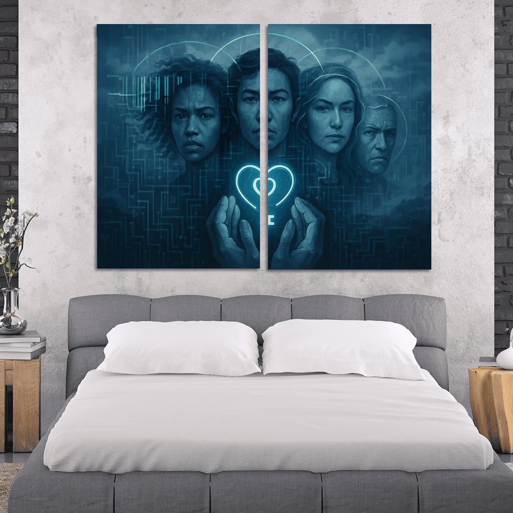 The Data Dignity Portraits premium artwork frames