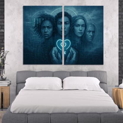 The Data Dignity Portraits premium artwork frames