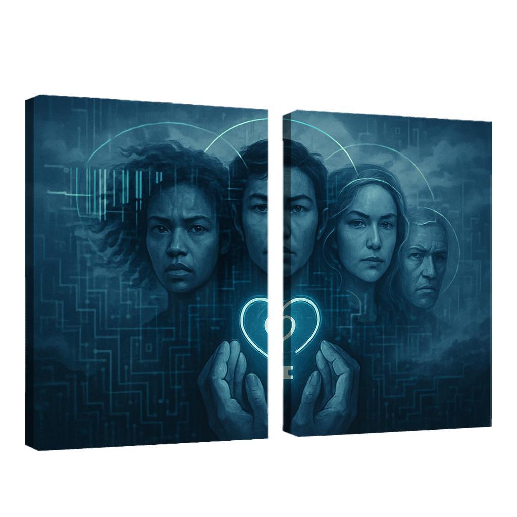 The Data Dignity Portraits premium artwork frames