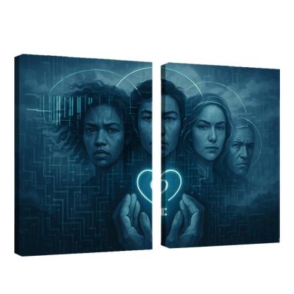 The Data Dignity Portraits premium artwork frames