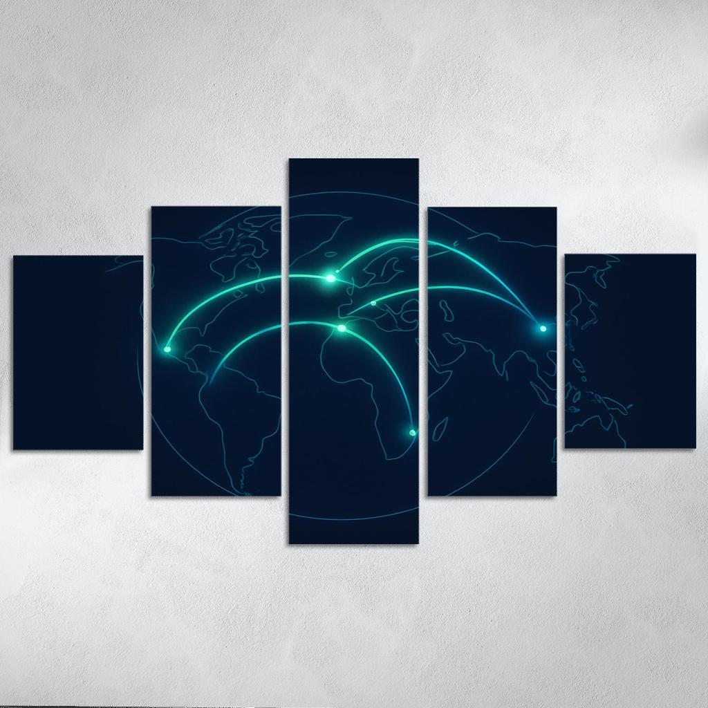 Aurora Flight Paths home decor