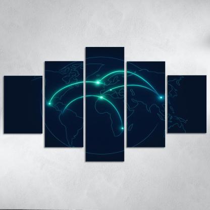 Aurora Flight Paths home decor