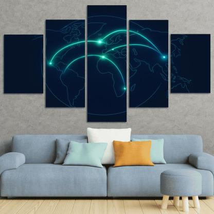 Aurora Flight Paths home decor