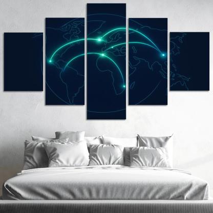 Aurora Flight Paths home decor